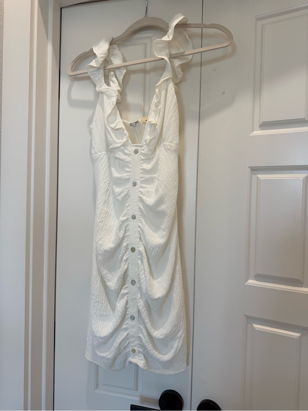 White mini dress